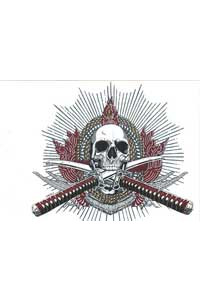 Transfer Skull With Crossed Swords 