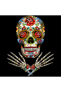 Transfer Sugar Skull Hands 