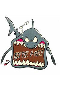 Transfer Bite Me Shark Youth 