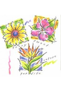Transfer Pastel Chalk Floral 