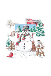 Transfer Barnyard Snowman 