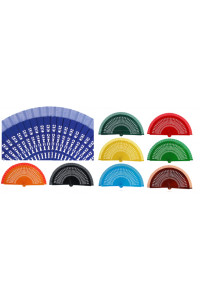 Ventaglio Disegni Geometrici 9 Colori Assortiti-2l 