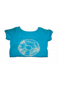 Maglia Donna Tondo Tie Dye Blu L 