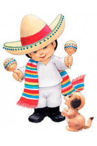 Transfer Mexican Boy And Pup 
