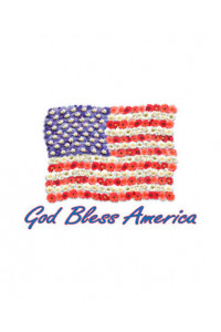 Transfer Floral Flag(god Bls/amrc) 