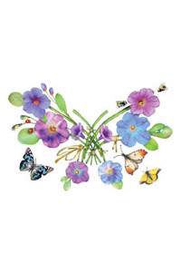 Transfer Petunia Butterflies Yoke 