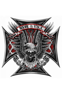 Transfer Made In The Usa Eagle Cross 