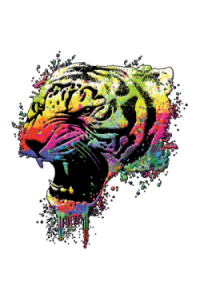 Transfer Technicolor Tiger - Neon Puff 