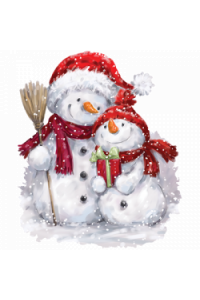 Transfer Snowman Gift 