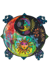 Transfer Ying Yang-sun And Moon -neon Puff 