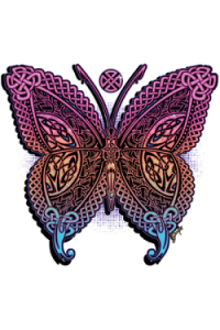 Transfer Celtic Butterfly 
