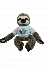 Peluche Bradipo Con T-shirt Personalizzabile 22cm 