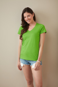 T-shirt M/c Classic Scollo A V Donna 