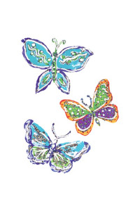 Transfer Glitter Butterflies 