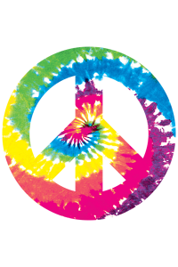 Transfer Peace Sign Tie Dye 