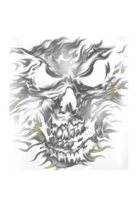 Transfer Silver Skull (darks Only) 