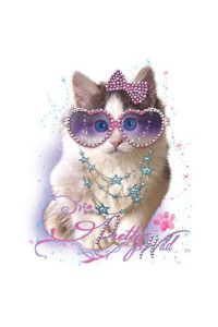 Transfer Combinato Kitten Rhinestones 