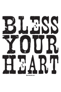 Transfer Bless Your Heart (black) 