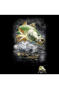 Transfer Jumping Striped Bass W/crest (darks Only) 
