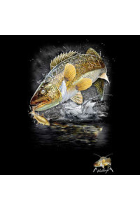 Transfer Jumping Walleye W/crest (darks Only) 