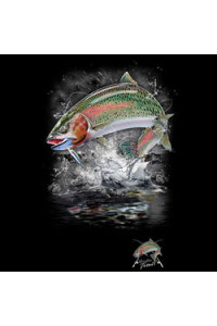 Transfer Jumping Rainbow Trout W/crest (darks Only 