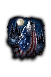 Transfer Flag Wolf Americana (darks Only) 