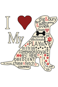 Transfer I Love My Dog 