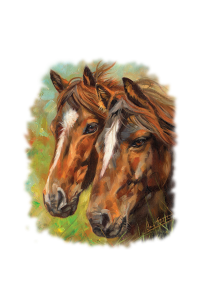 Transfer Horse Couple 