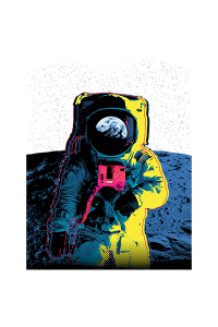 Transfer Colorful Astronaut 