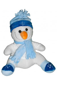 Peluche Pupazzo Di Neve + T-shirt Personaliz. 20cm 
