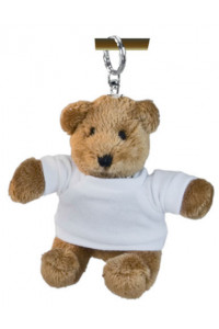 Portachiavi Peluche Orsetto Con T Shirt 9cm 