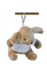 Portachiavi Peluche Cane Con T Shirt 9cm 