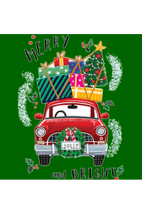 Transfer Merry And Bright Car 
