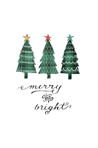 Transfer Merry And Bright Trees 