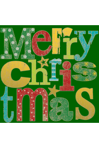 Transfer Merry Christmas Kraft 