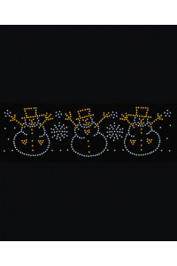 Transfer Borchie Snowmen-9 X 2.5 
