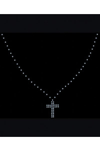 Transfer Borchie Crucifix Neckline-10x10 