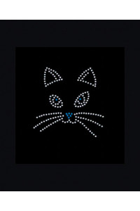 Transfer Borchie Cat Face 3 X 3 
