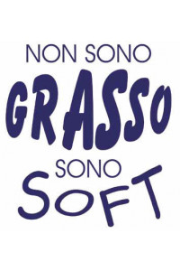 Foglio Transfer Non Sono Grasso...nero 