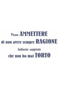 Foglio Transfer Posso Ammettere.. Nero 