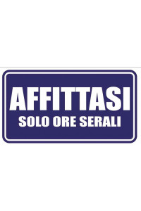 Foglio Transfer Affittasi Blu Navy 25x13,7 