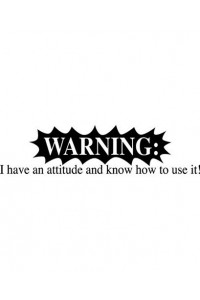 Transfer Warning: Attitude/white