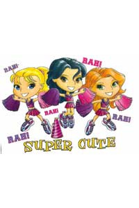 Transfer Super Cute Cheer Girls
