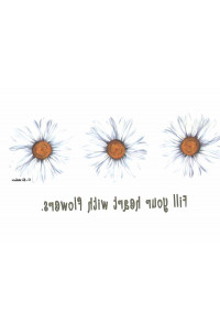 Transfer Fill Your Heart W/flowers