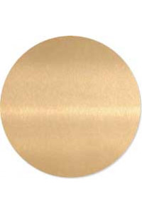 Aluminum Disk Insert Gold Gloss 25,4 Mm Round 