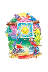 Transfer Painting Parrots