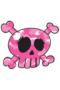 Transfer Pink Camo Skull