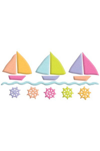 Transfer Sailboat Triptych