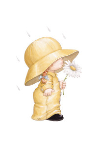 Transfer Girl In Yellow Rain Gear