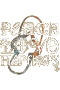 Transfer Peace Love Flip Flops